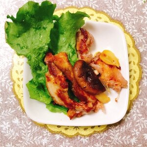 鶏肉の梅×塩麹焼きと蓮根ソテー